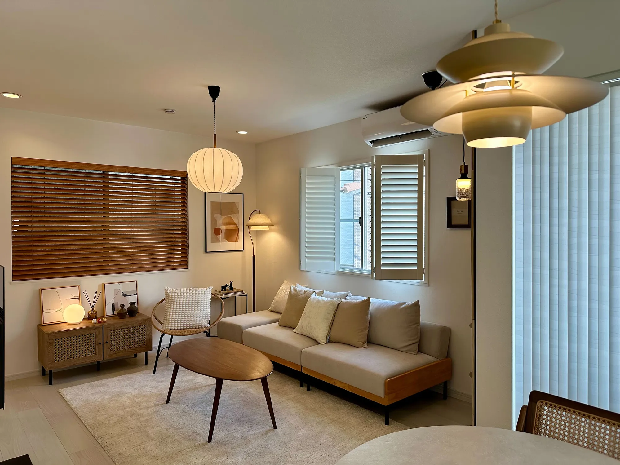 自然素材が息づく、調和した空間の写真9