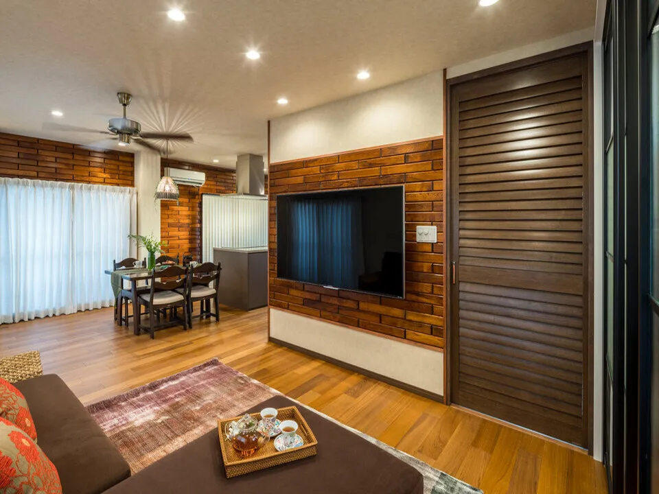 通気性のある引き戸タイプの室内ドア