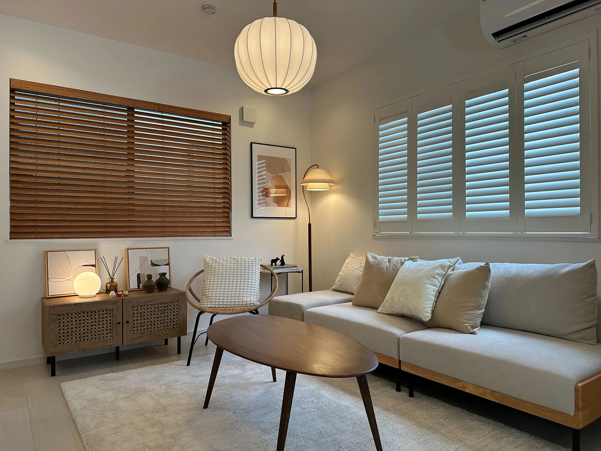 自然素材が息づく、調和した空間の写真3