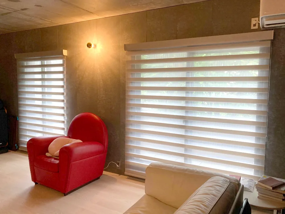 パーフェクトシアーシェードで魅せるモダンリビングの写真2