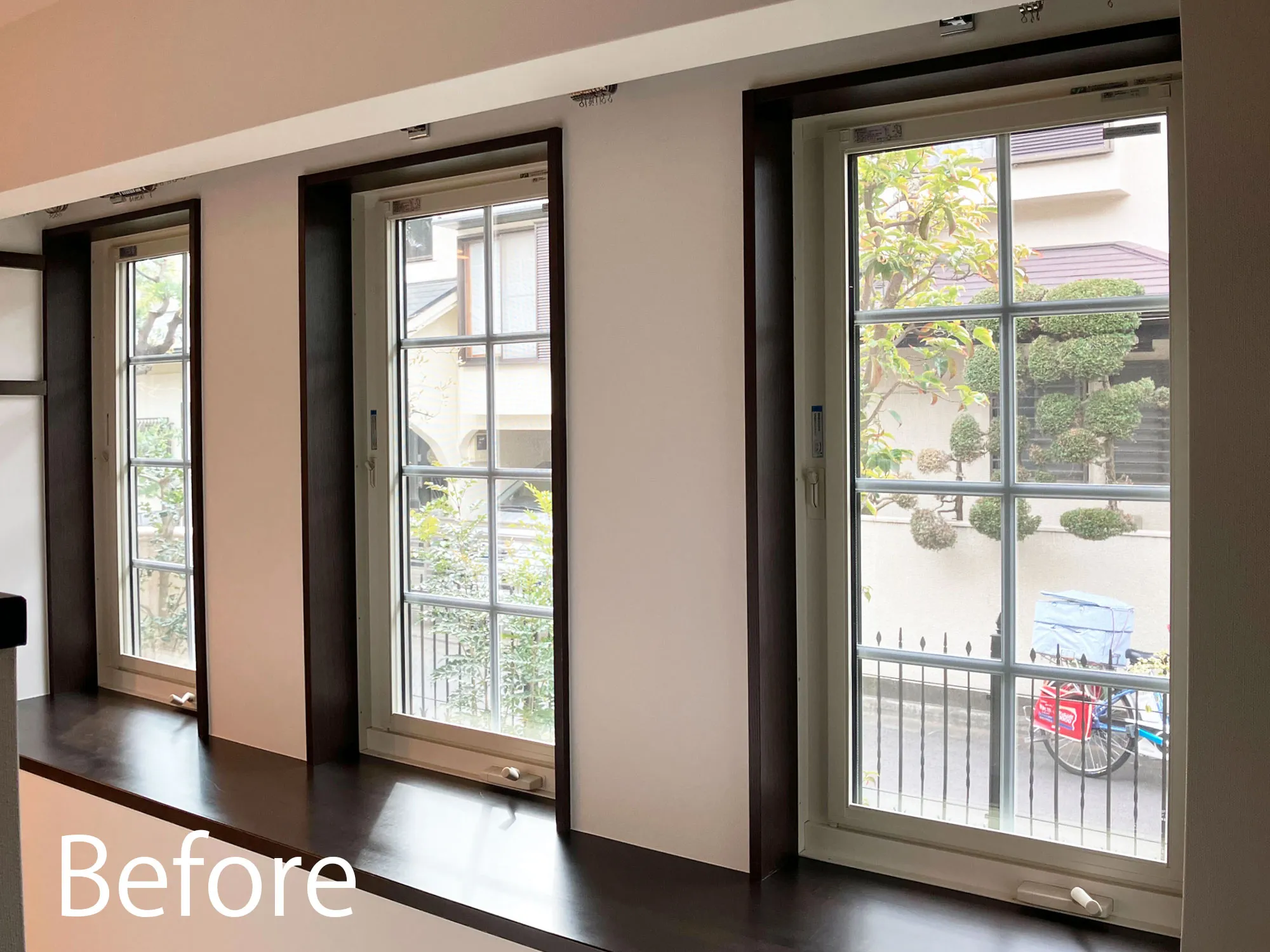 腰高窓に、直感操作のコードレスタイプの写真3