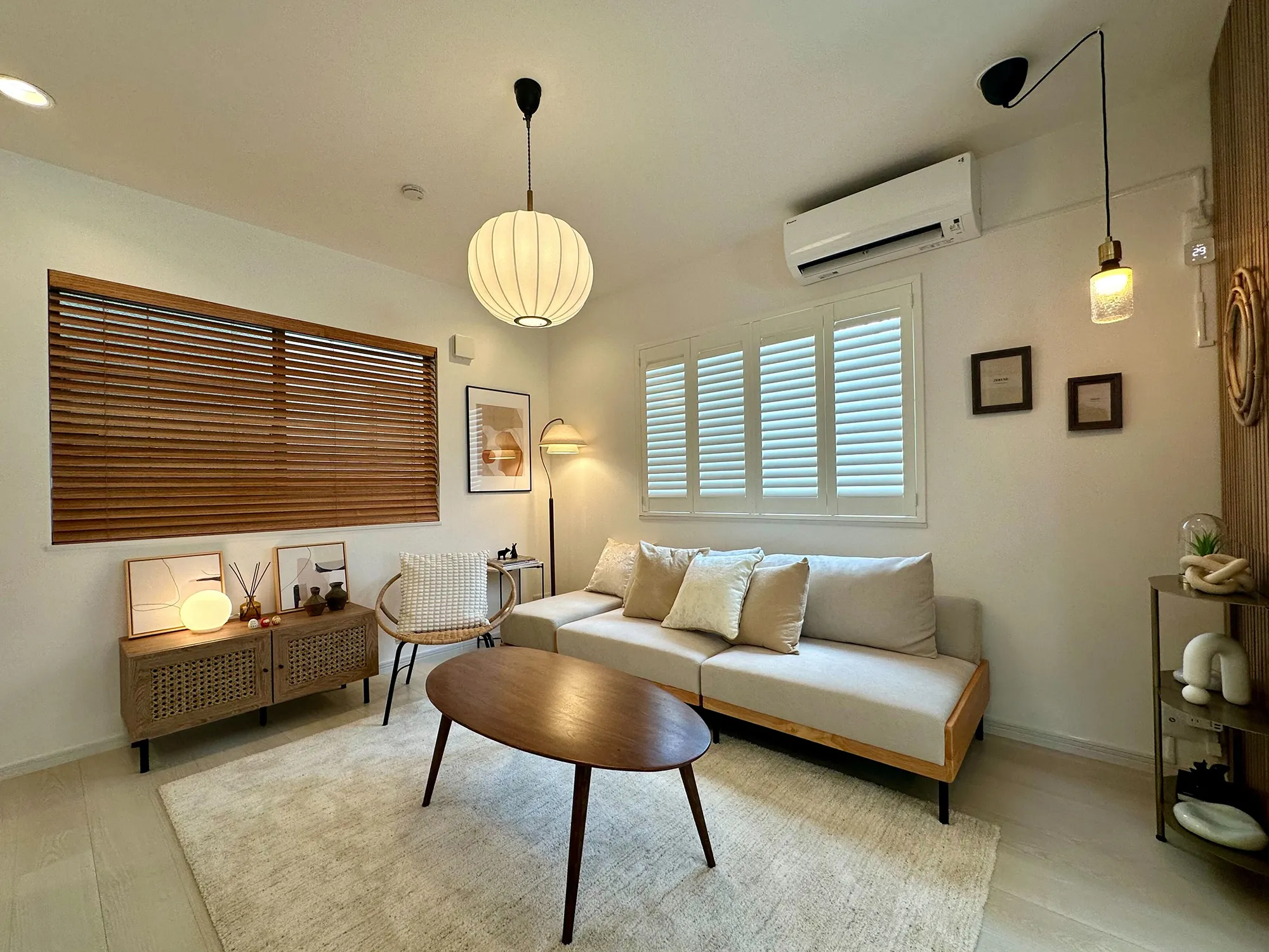 自然素材が息づく、調和した空間の写真2