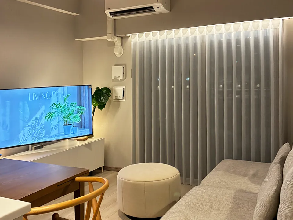 すっきり柔らかなスマートドレープシェード