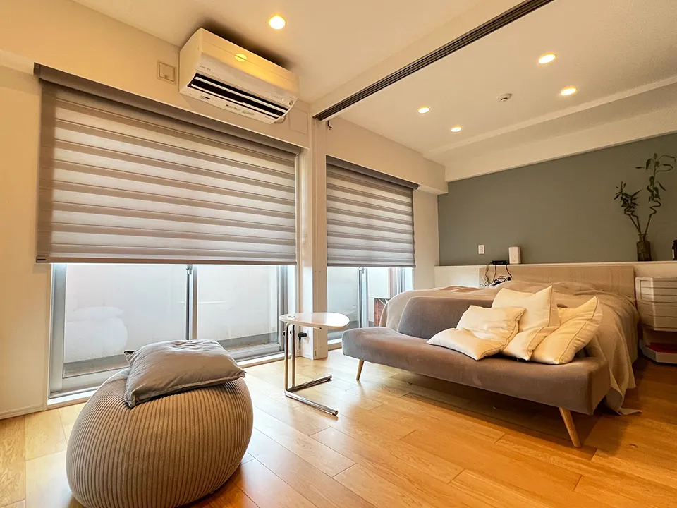 アクセントクロス×グレージュの心地よさ