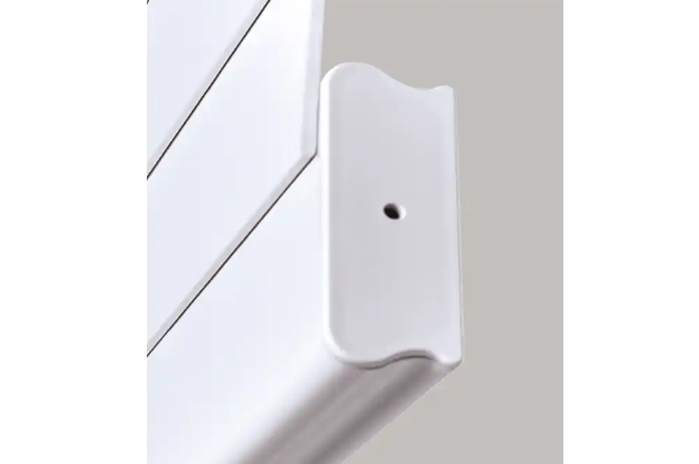 ボトムレールが90度回転することを示した写真