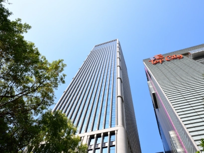 台湾の高層ビル街の風景写真。NORMAN台湾本社が入るビルを含む。