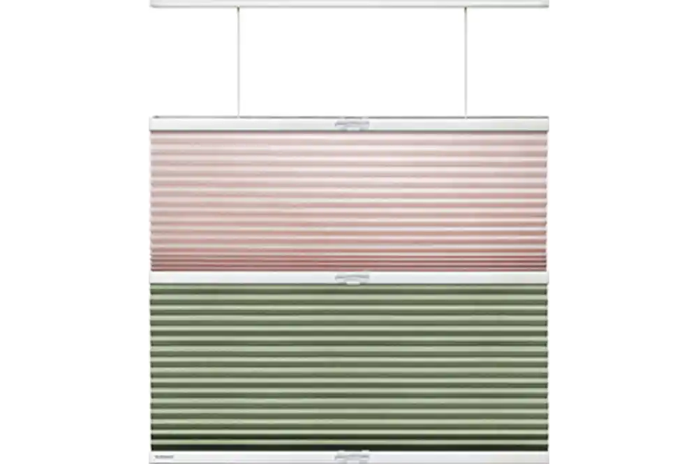 ハニカムエコスクリーン トリニティタイプの生地パターン4　OPEN + 採光 + 遮光 / ソーラス