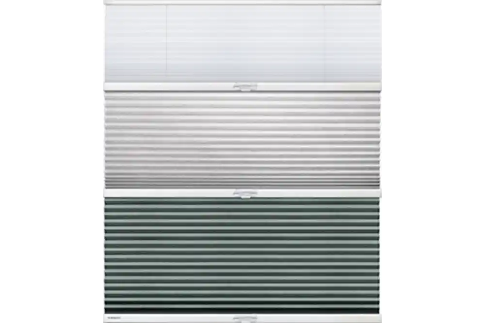 ハニカムエコスクリーン トリニティタイプの生地パターン7　レース + 採光 + 遮光 / ソーラス